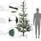 7.5ft. Pre-Lit Real Touch™️ Nordmann Fir Artificial Christmas Tree, Warm Clear LED Lights